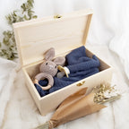 Coffret souvenir bébé en bois et prénom 3D, pour naissance ou baptême